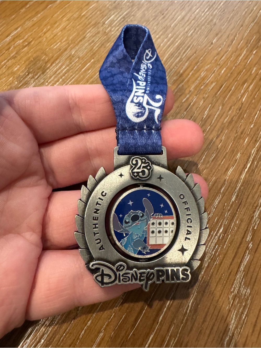 2025 Disney Celebrating 25th Pin Trading Anniversary Medal Pin Series - Stitch